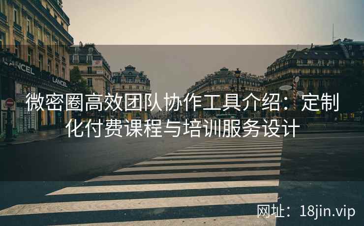 微密圈高效团队协作工具介绍：定制化付费课程与培训服务设计