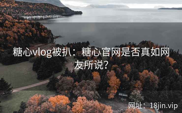 糖心vlog被扒：糖心官网是否真如网友所说？