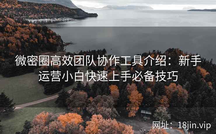 微密圈高效团队协作工具介绍：新手运营小白快速上手必备技巧